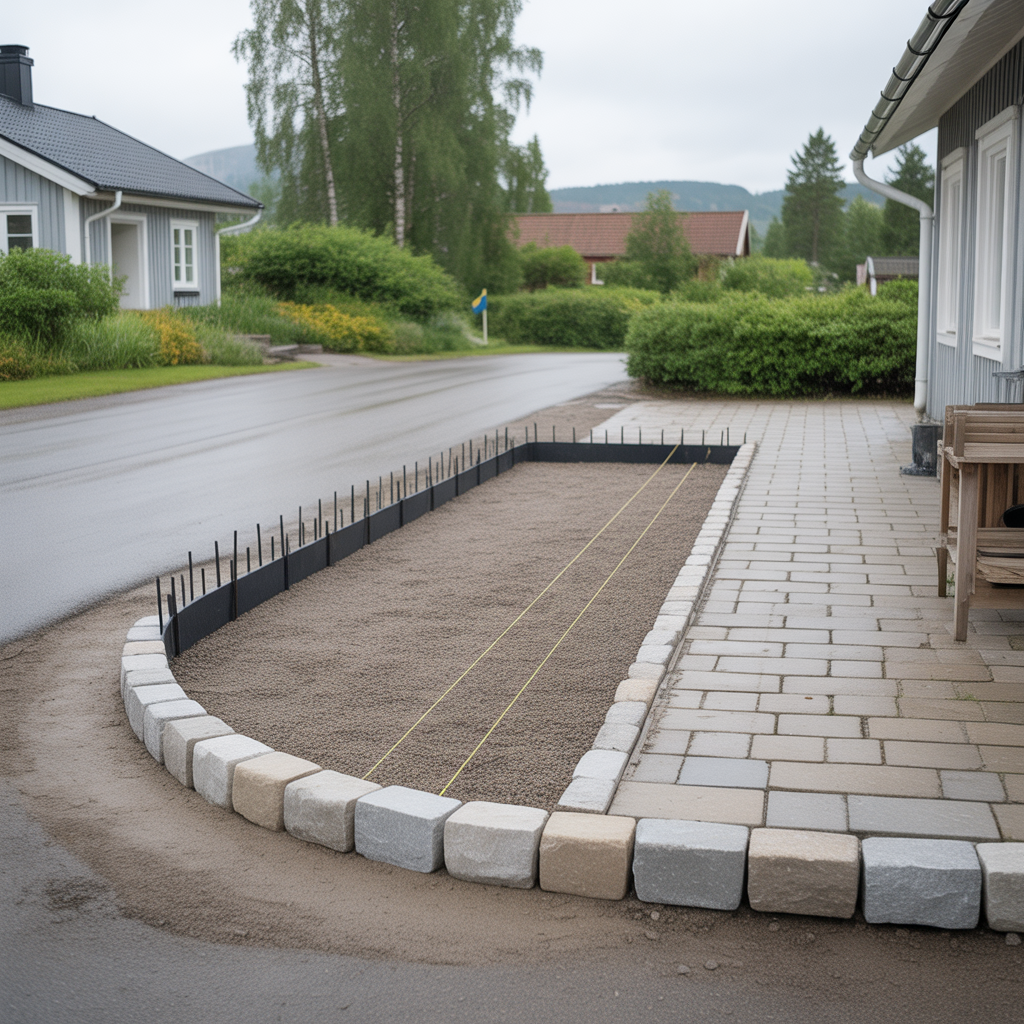 kantstod vid stenlaggning val montering och kostnad