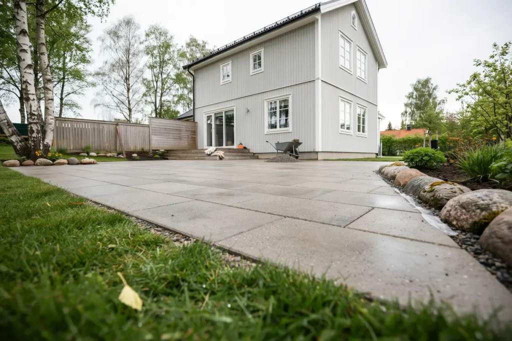 l gga betongplattor p uteplatsen smart planering f r ett snyggt och h llbart resultat